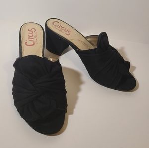 🌟Circus by Sam Edelman "Sahara" Black Mules Size 8